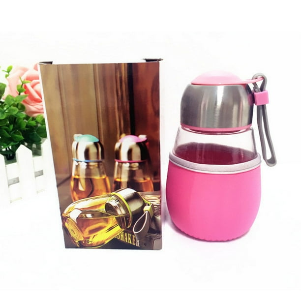 Creative 400ML Drink Portable Cup Mug Penguin Bottle Glass Water+Tea Filter
